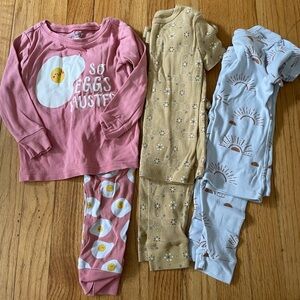 3 Pajama Sets - Toddler Size 2T